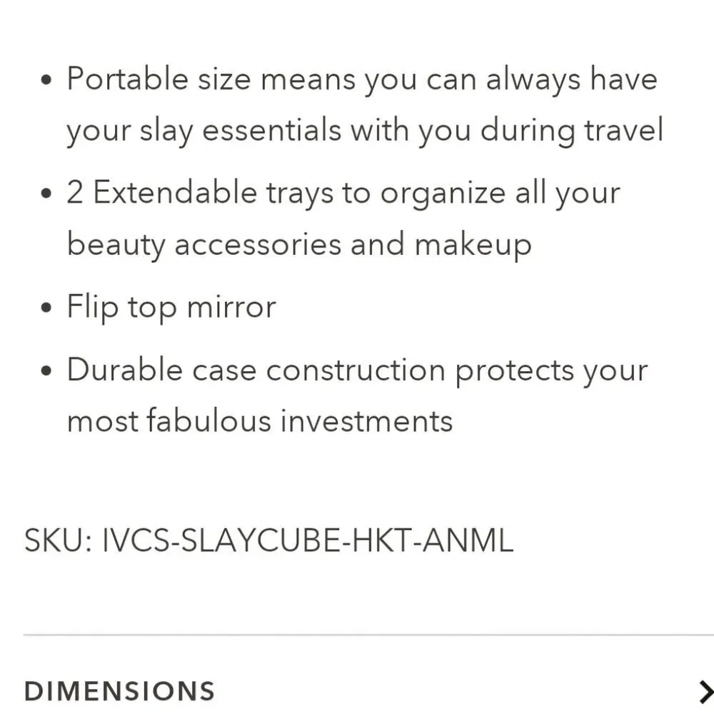 Impressions X Hello Kitty Slay Cube‎ Makeup Travel Case